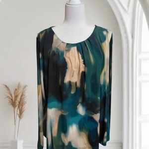 Calvin Klein Elegant Multicolor Women's Top, Size 2X  (C30)